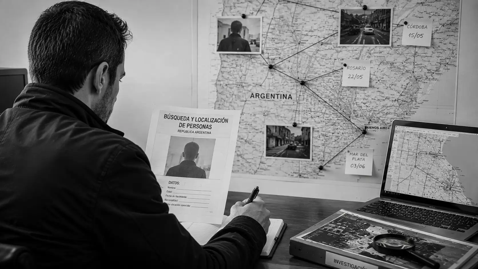 Detective privado realizando búsqueda y localización de personas desaparecidas en Argentina